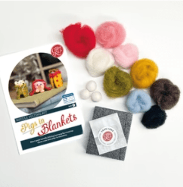 Pigs in Blankets Needle Felting Craft Kit