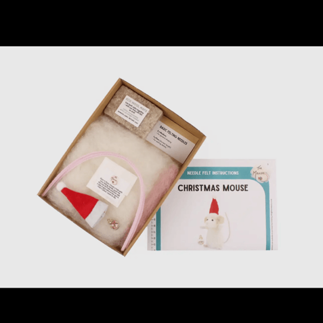 Christmas Mouse Small Needle Felt Kit