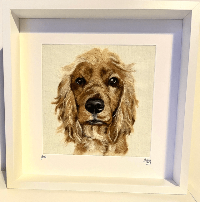 Needle Felted Pet Portrait
