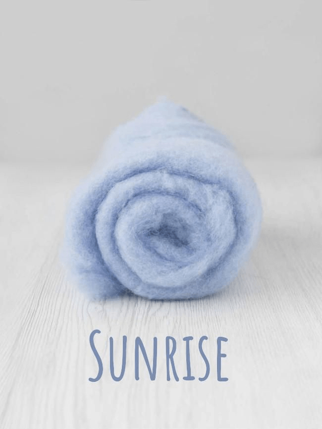 Carded wool for Needle Felting Maori DHG Carded Batt - Sunrise