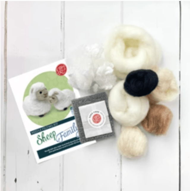 Sheep Family Needle Felting Kit