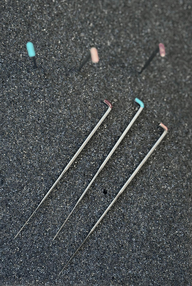 Set of 3; 38 gauge triangular, 40 gauge triangular, 42 gauge triangular felting needle