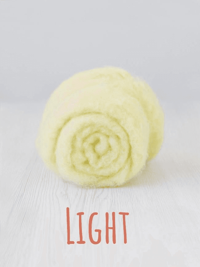 Carded wool for Needle Felting Maori DHG Carded Batt - Light