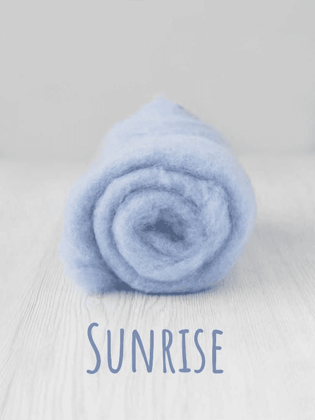 Carded wool for Needle Felting Maori DHG Carded Batt - Sunrise