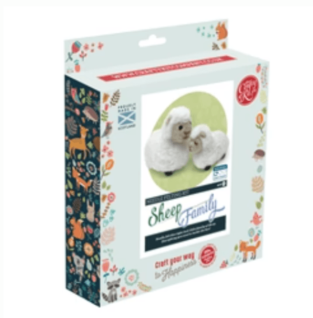 Sheep Family Needle Felting Kit